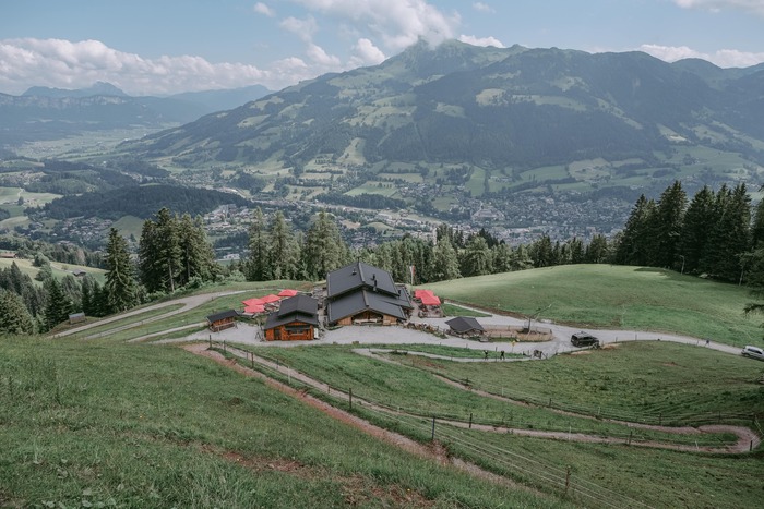 Blick auf die Seidlalm von Berg.